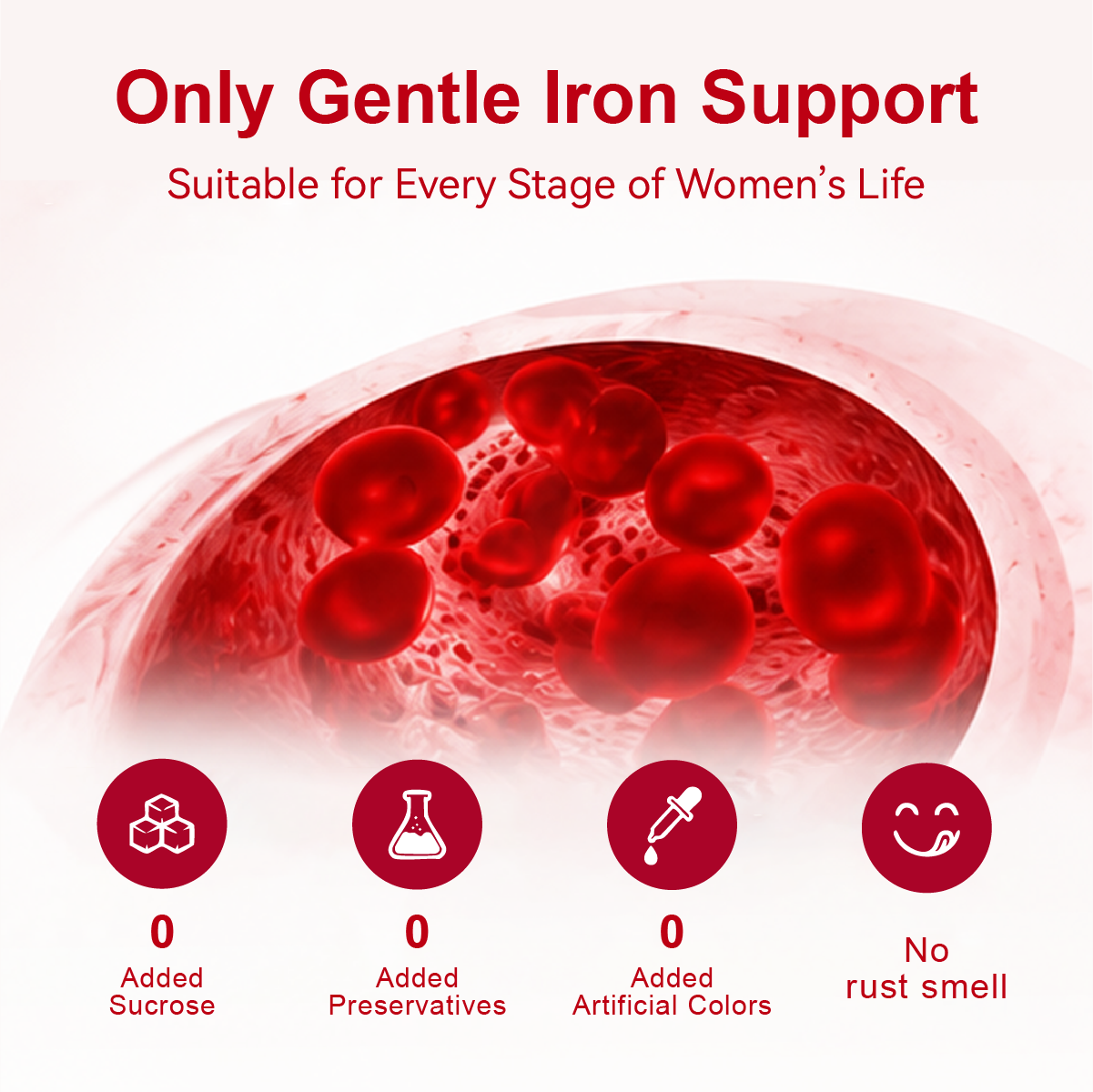 Y.IMPRESSION Iron Powder | 30mg High Content, Sugar Free | Women & Prenatal Use