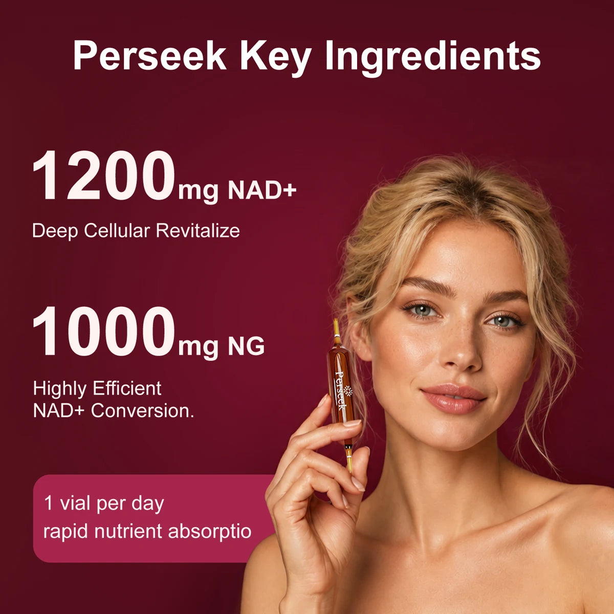 Perseek NAD+ Advanced Cellular Renewal Liquid – 1,200 mg