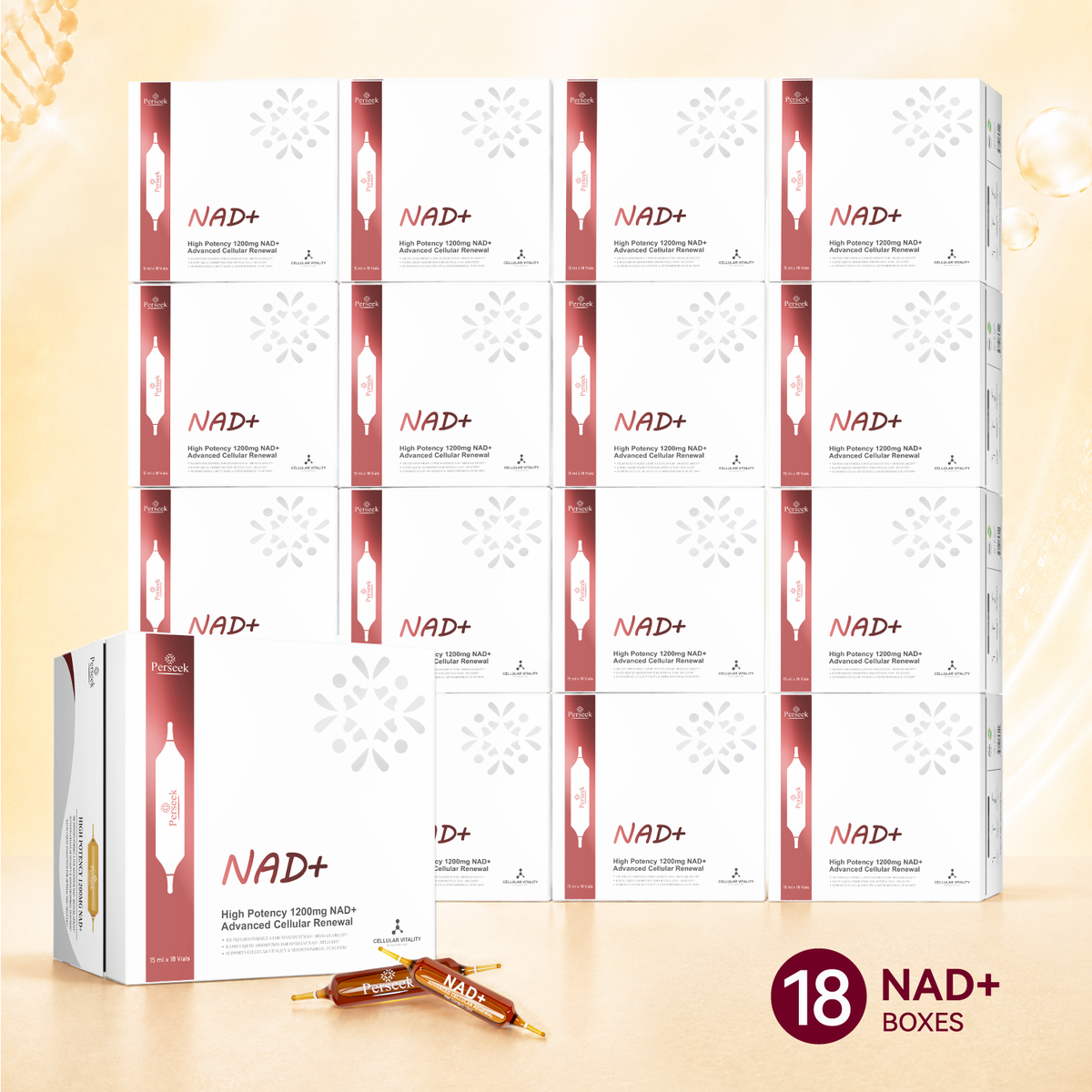 Perseek New NAD+ Advanced Cellular Renewal - 1200mg NAD+