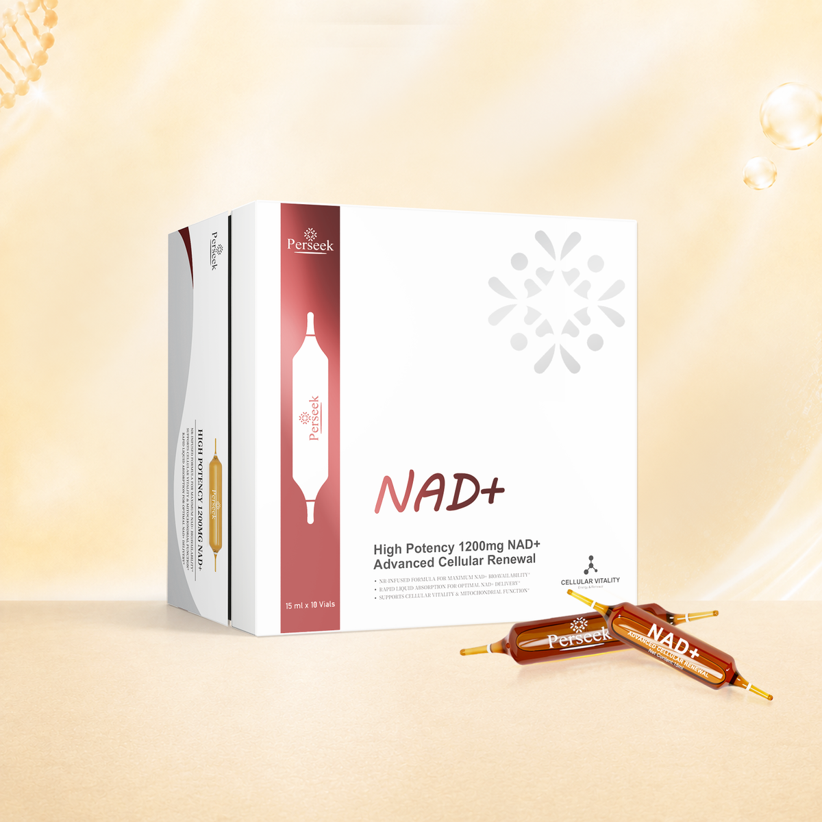 Perseek New NAD+ Advanced Cellular Renewal - 1200mg NAD+