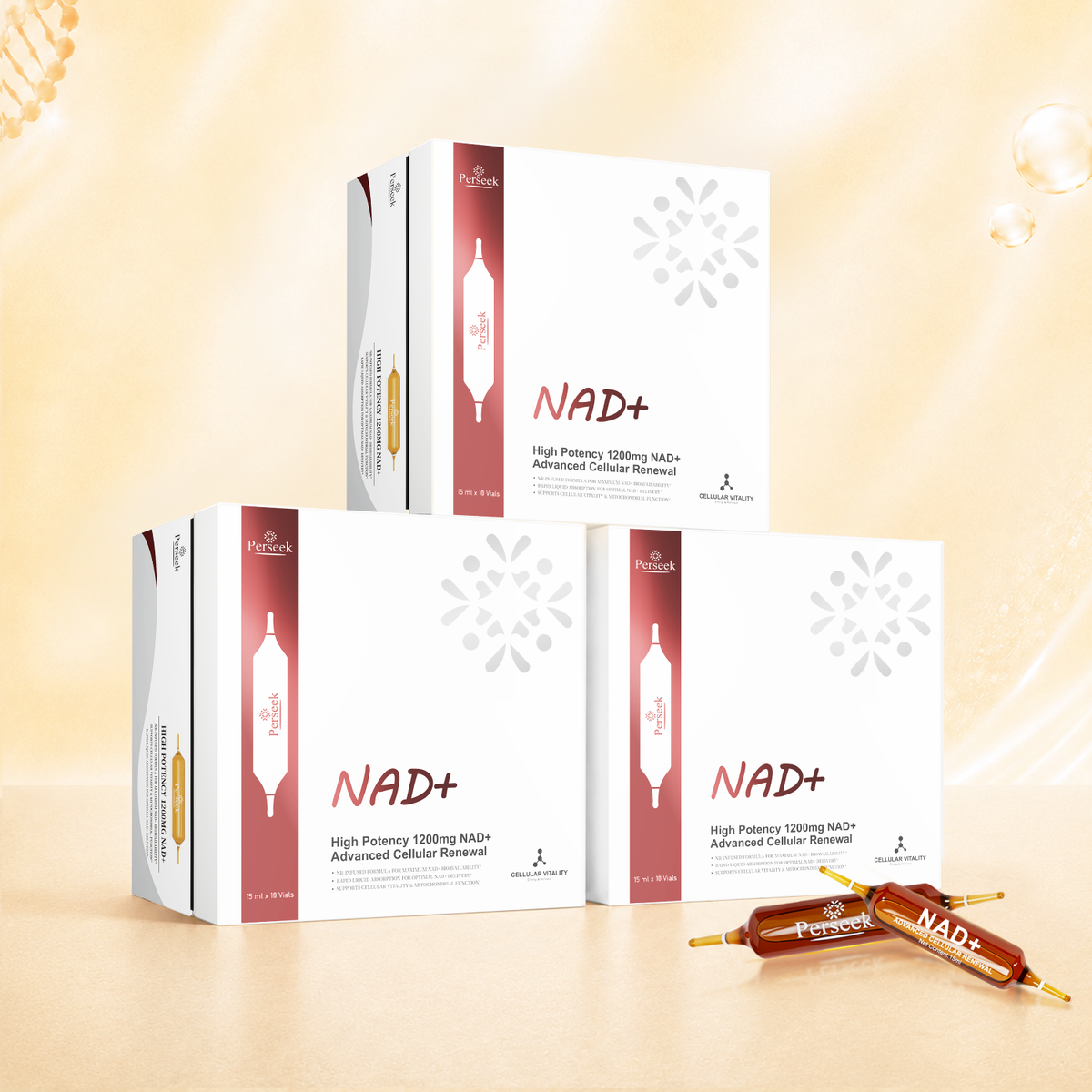Perseek New NAD+ Advanced Cellular Renewal - 1200mg NAD+