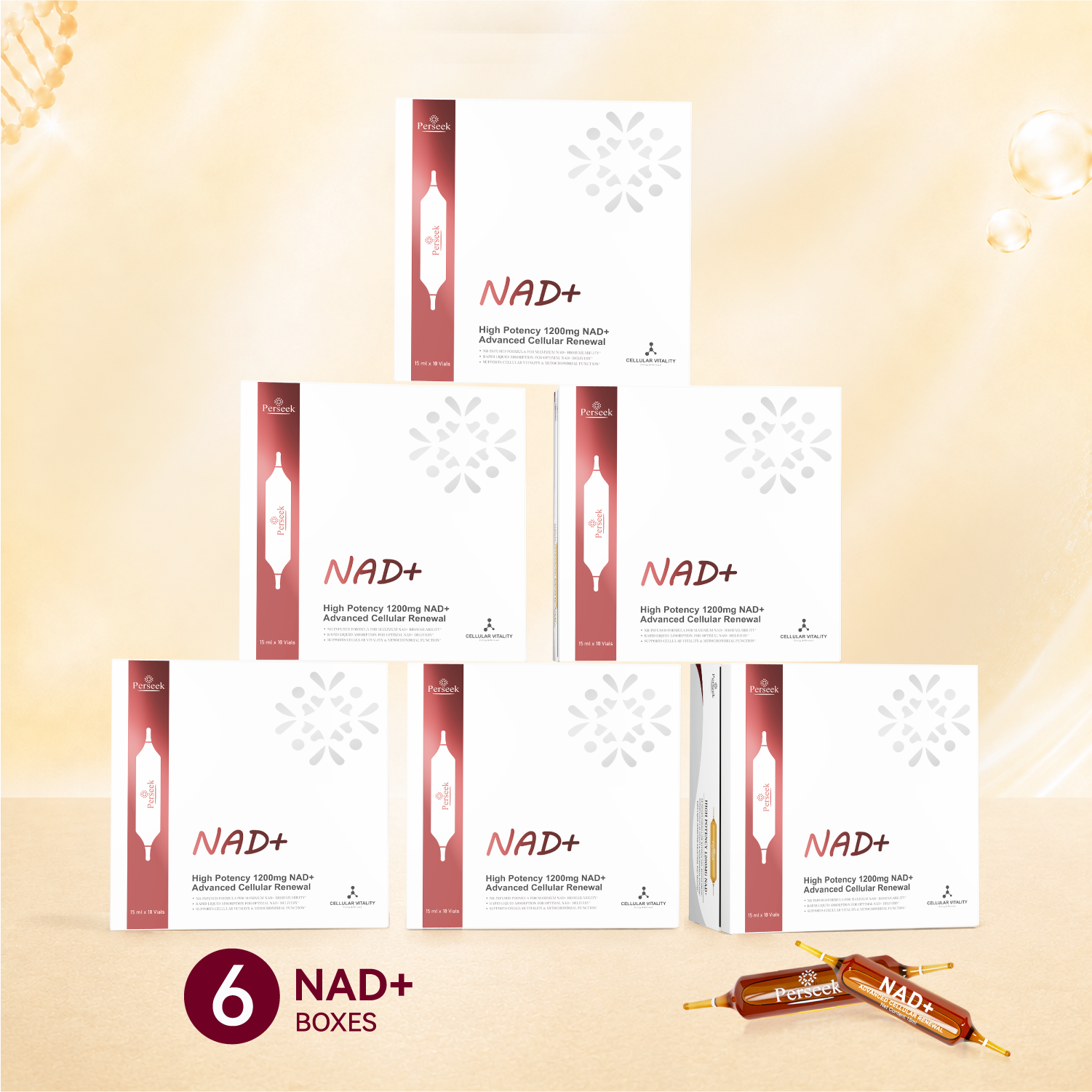 Perseek New NAD+ Advanced Cellular Renewal - 1200mg NAD+