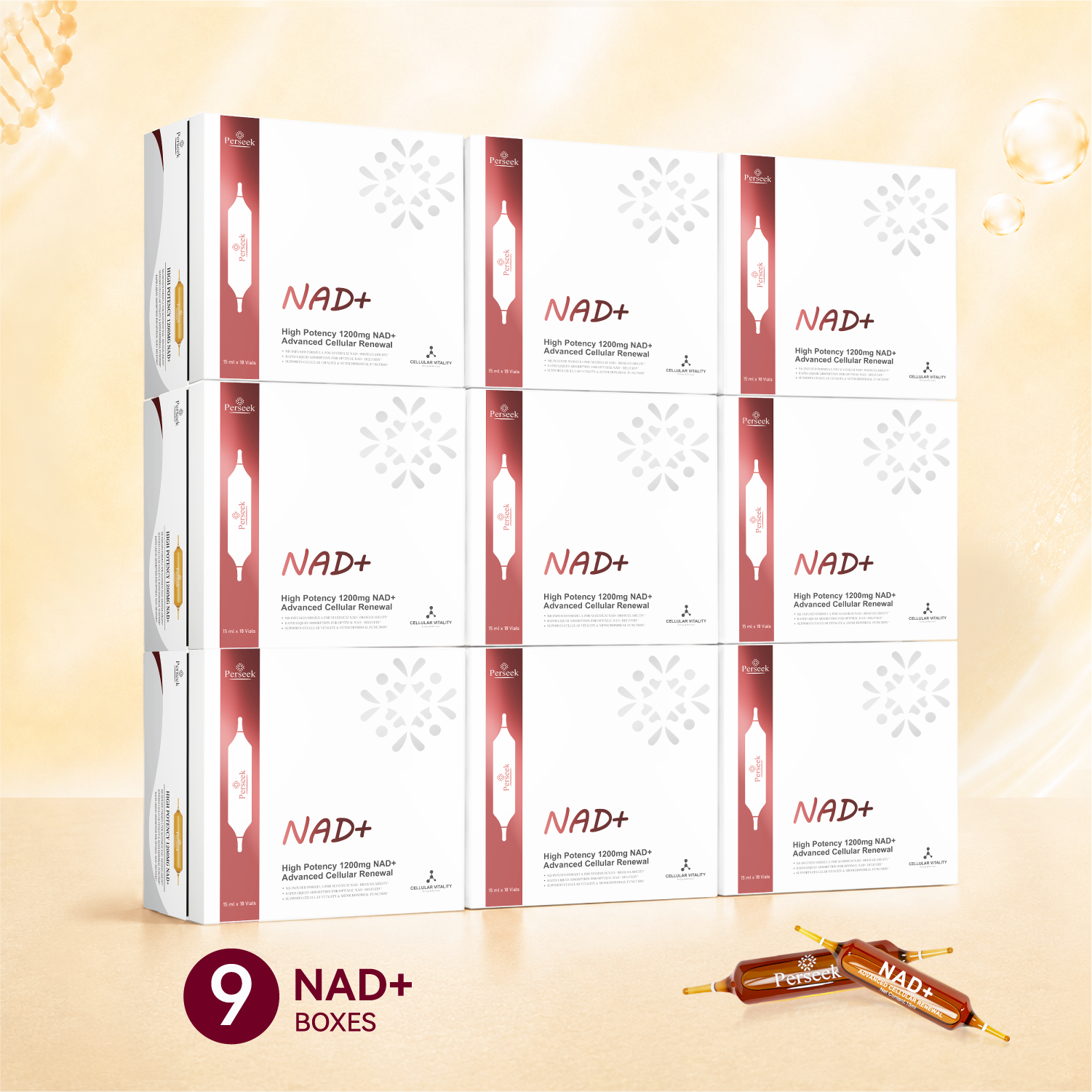 Perseek New NAD+ Advanced Cellular Renewal - 1200mg NAD+