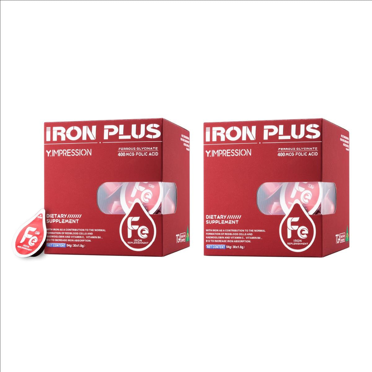 Y.IMPRESSION Iron Powder | 30mg High Content, Sugar Free | Women & Prenatal Use